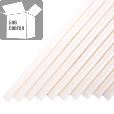 Peelable, White Hot Melt Glue Sticks PEELTEC210-12-200 12mm x 200mm 5kg